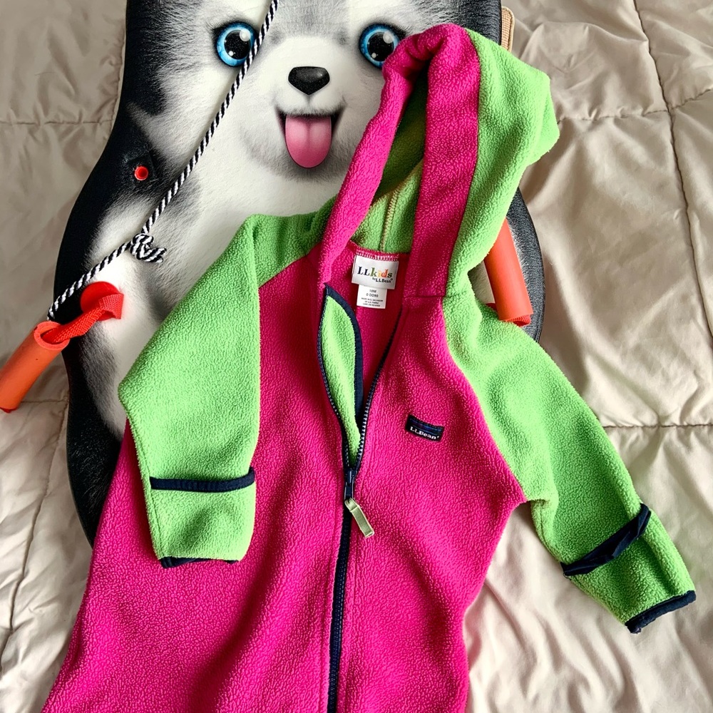L.L. BEAN fleece snow/body suit
